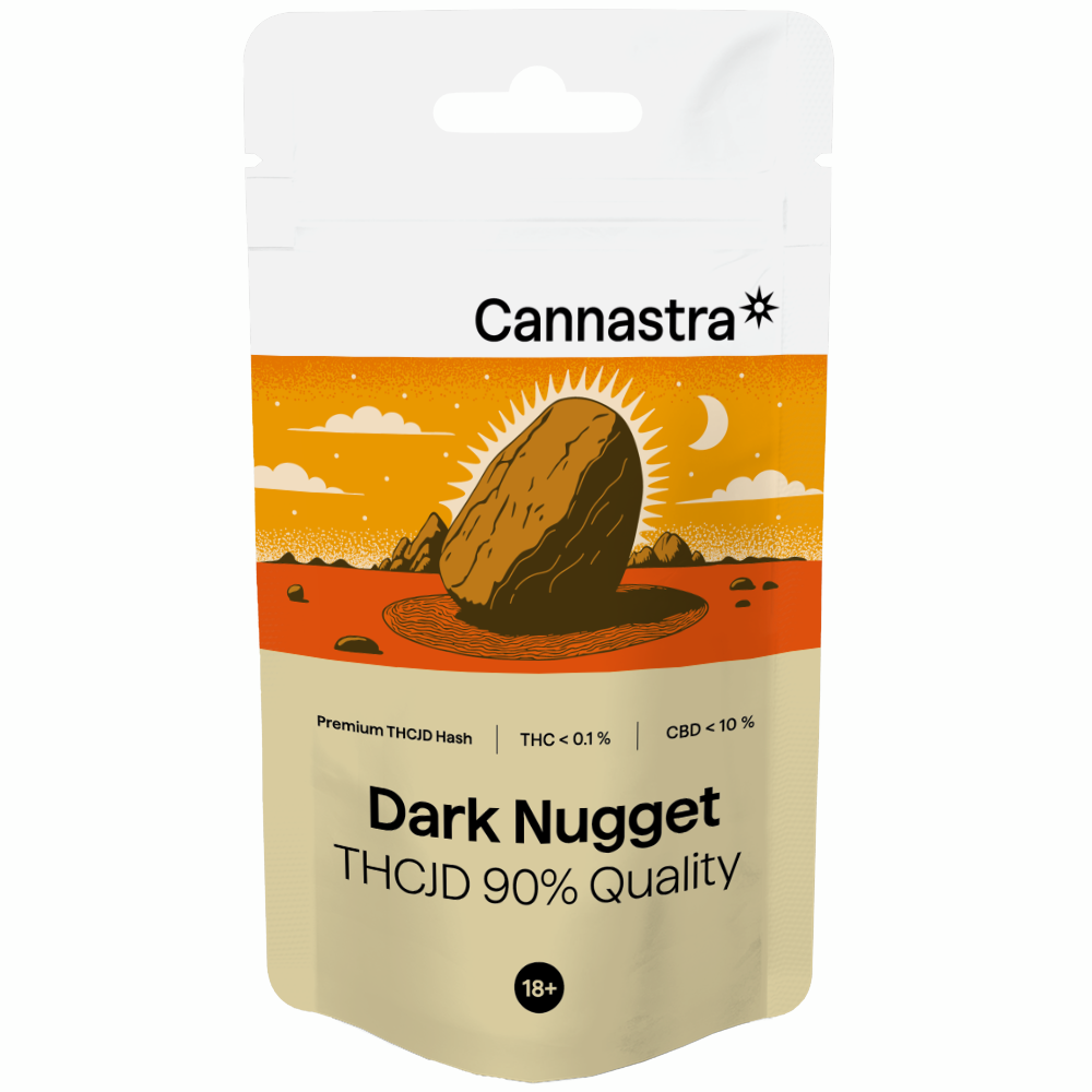 Cannastra THCJD Hash Dark Nugget, qualità THCJD 90%, 3 g
