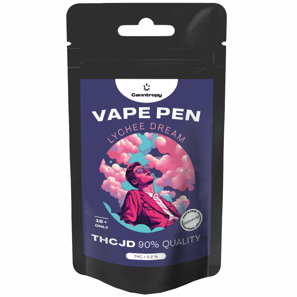 Canntropy THCJD Vape Pen Lychee Dream, qualità THCJD 90%, 1 ml